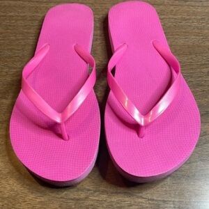 Express Mens Flip Flops Gray Size 9 Fabric Upper New